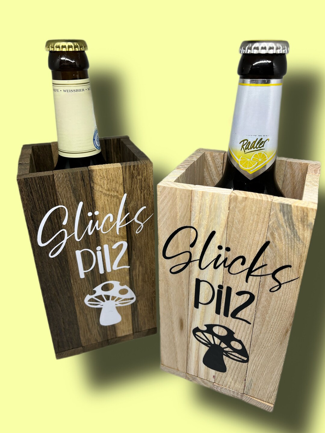 Bierflaschenhalter aus Klötzchen Etsy.de