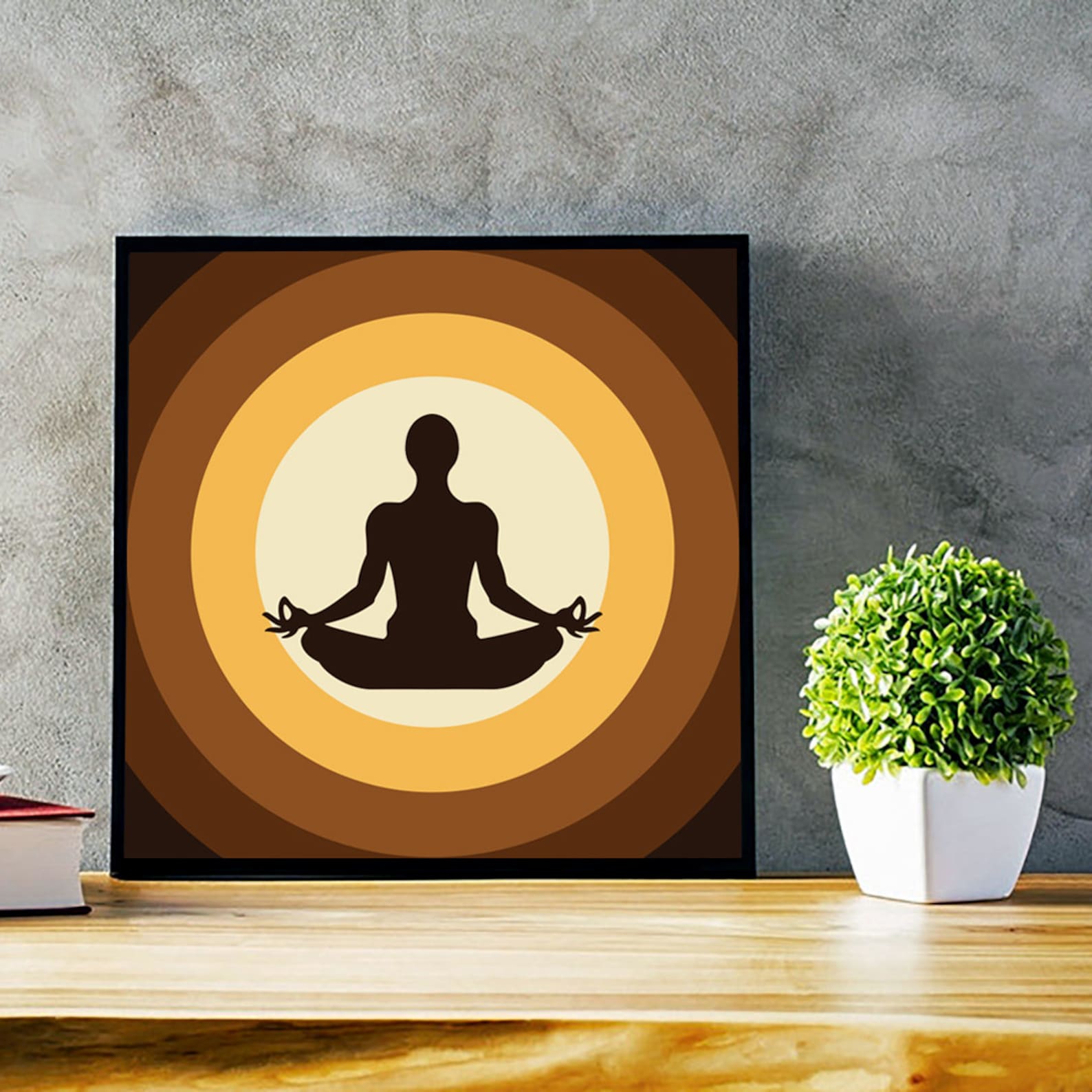 Meditation wall art home decor visual art yoga wall art Etsy