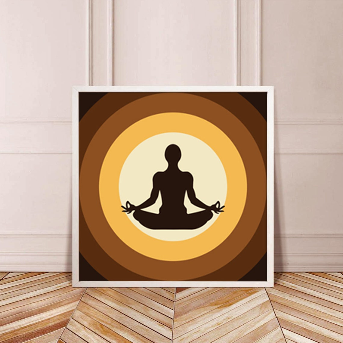 Meditation wall art home decor visual art yoga wall art Etsy