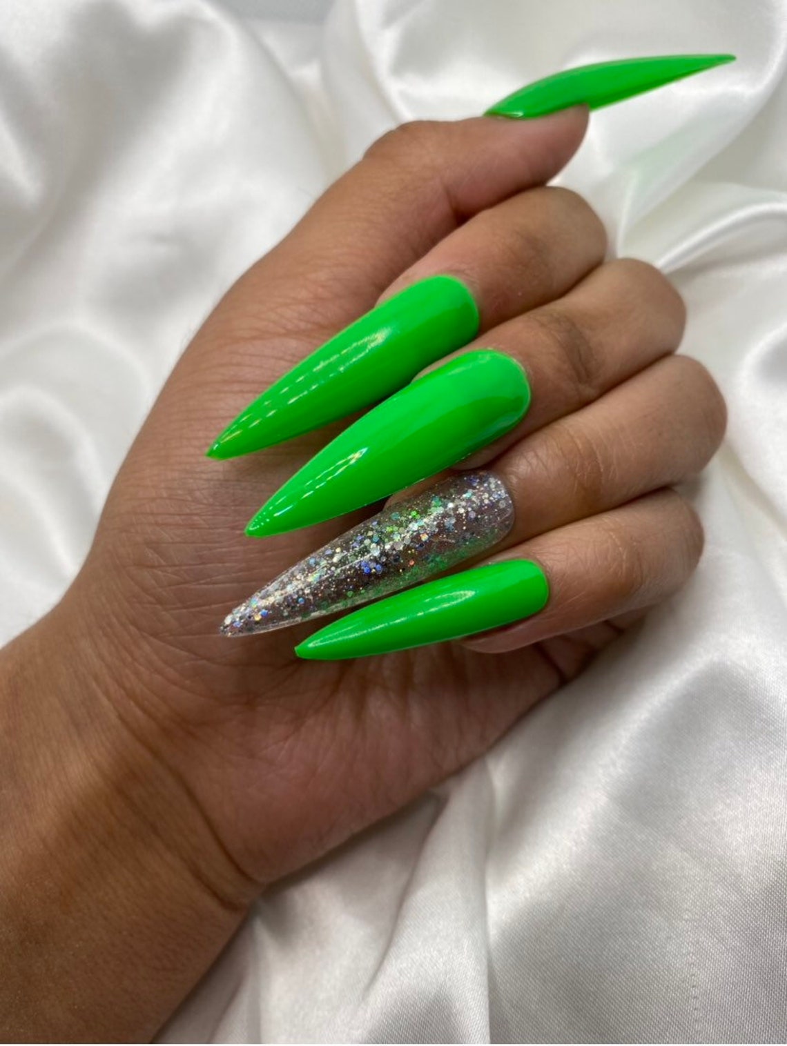 Xl Stiletto nails extra long nails xxl stiletto nais | Etsy