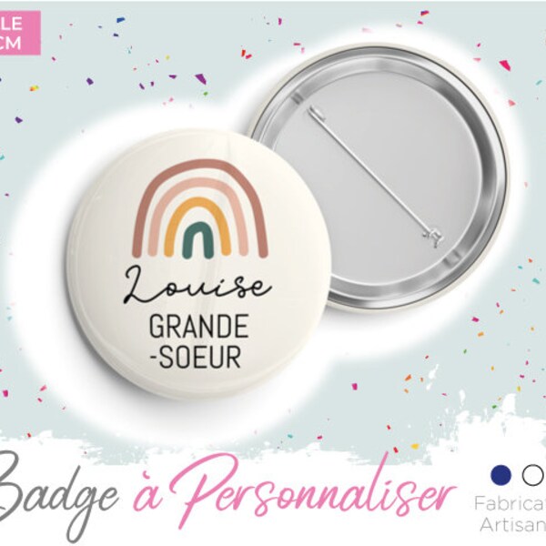 annonce grossesse grande soeur grand frere badge pin's idée originale boite à future grande sœur grand frère Envoi rapide fait main france