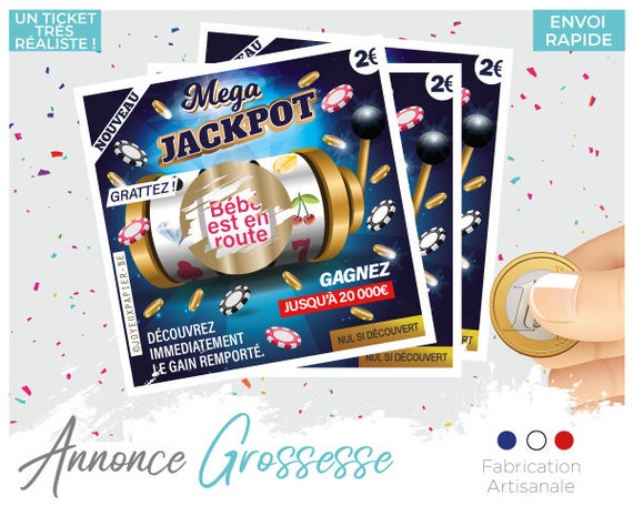 Annonce Grossesse Originale Carte A Gratter Chance Trefle Bebe Etsy