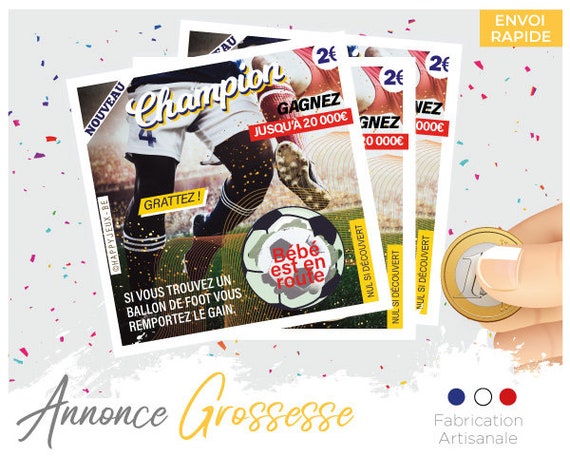 Ticket Scratching Game Surprise Announces Original Baby Etsy