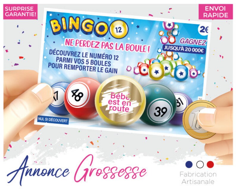 annonce grossesse carte à gratter jeu similaire fdj idée originale ticket a gratter astro zodiac papa famille signe zodiaque Envoi rapide image 6