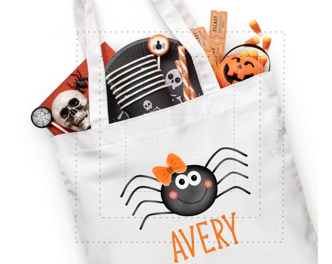 Personalized Trick or Treat bag for Halloween! Reusable year after year.