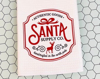 Christmas Kitchen towel - Santa Supply Co