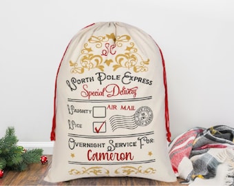 Personalized Santa Sack, the perfect way to give an oversized gift!