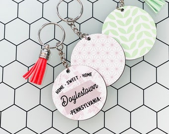 Doylestown Keychain, local love at hand at all times!!
