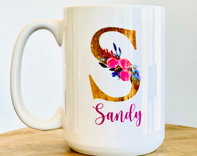 Personalized mug, 15oz.  Great gift for friends and teachers!