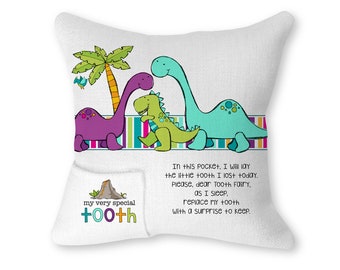 Tooth Fairy Pillow - Dinosaurs