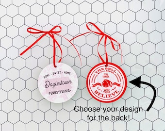 2021 Doylestown Christmas Ornament, Choose your back design/personalization