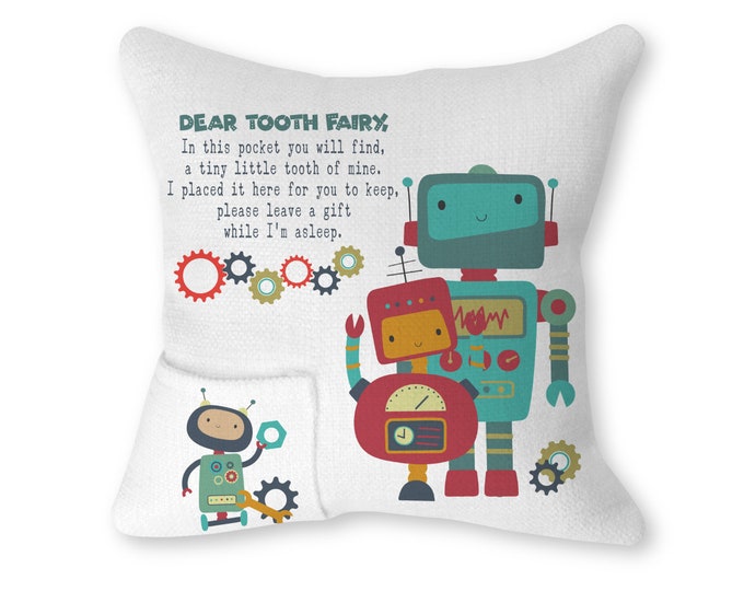 Tooth Fairy Pillow - Robots