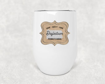 Doylestown Insulated Wine Tumblers, option to personalize