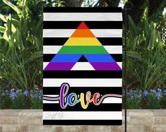 Pride Ally Garden Flag  (flag only, no stake) XL 12'x18", double sided.