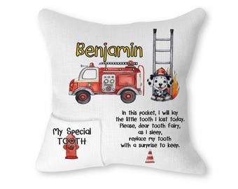 Tooth Fairy Pillow - Firetruck