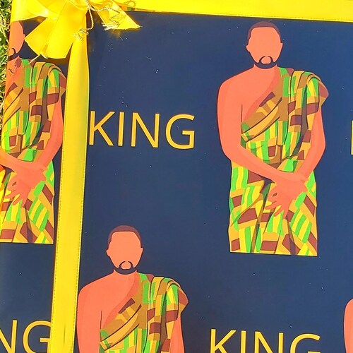 Black King Sheetblack Menwrapping Paper Sheetgift Etsy