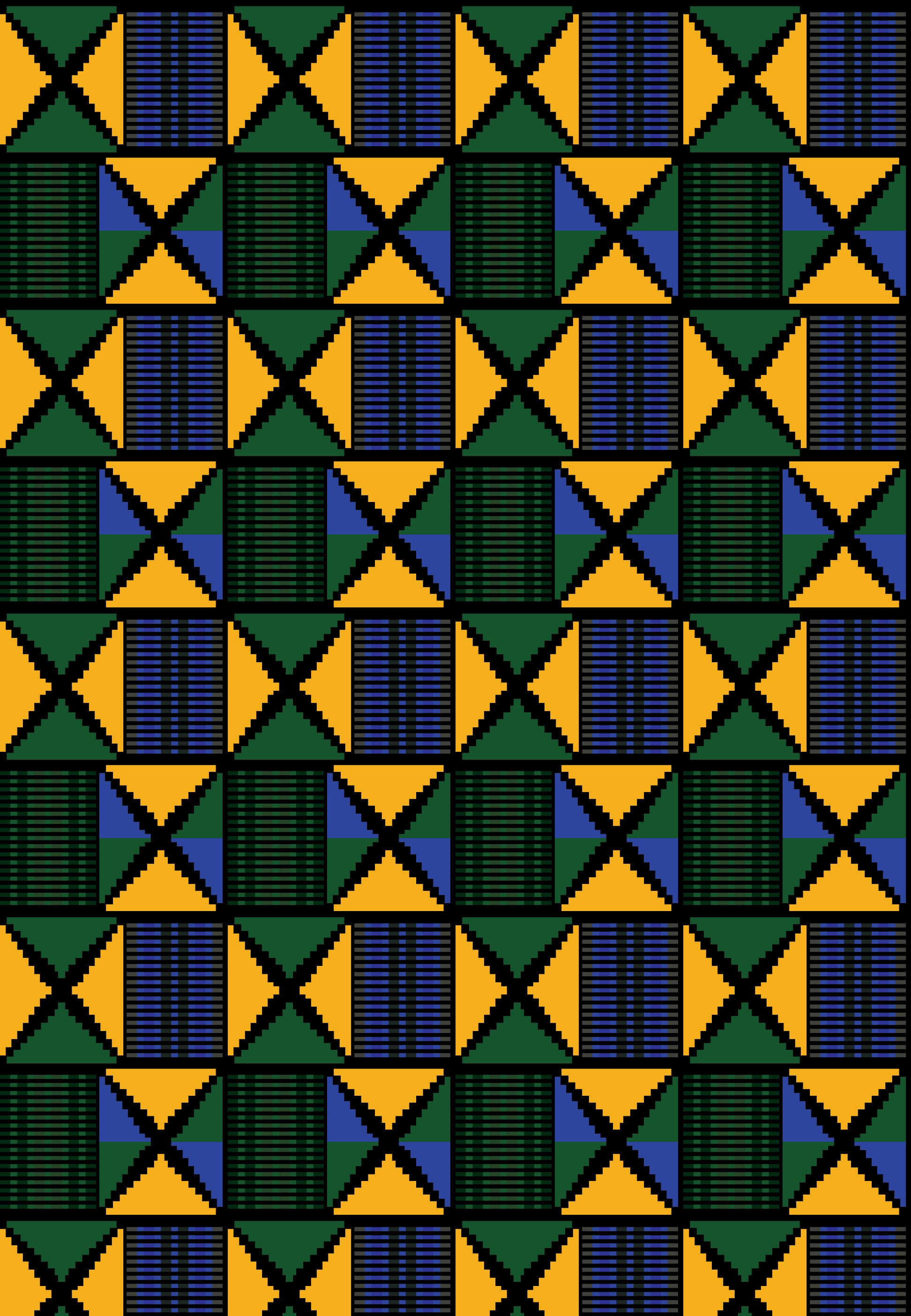 Kente African Print Wrapping PaperGift Etsy