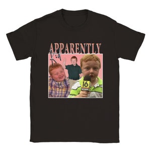 Apparently Kid homage tshirt, tiktok tee, youtube tee Classic Unisex Crewneck T-shirt