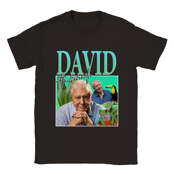 David Attenborough T-Shirt / Sir David Attenborough / National Treasure / Blue Planet / 90s vintage Classic Unisex Crewneck T-shirt