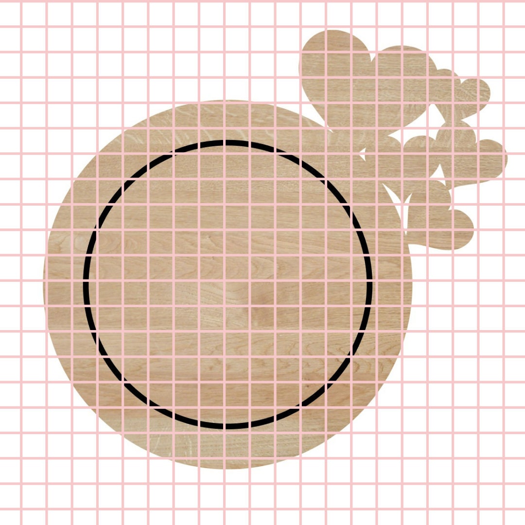 Hearts Bundled Charger Plate Design SVG Digital Cutting Files Etsy