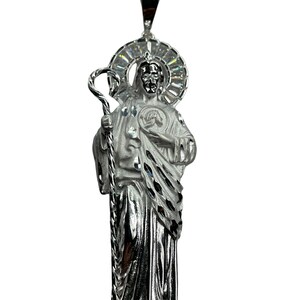 St Jude Pendant With Necklace 925 Sterling Silver - Etsy