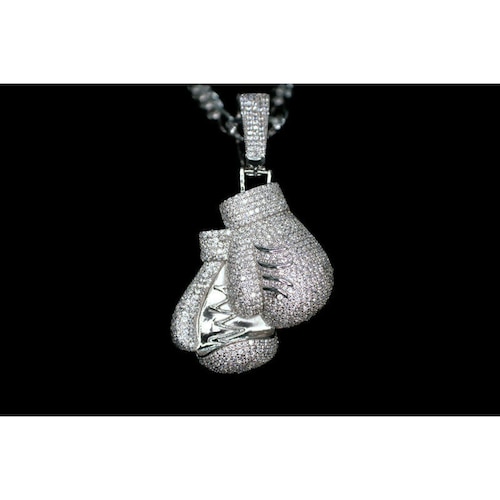 3D Silver Boxing Gloves Silver Punch Boxing Glove Handmade Etsy