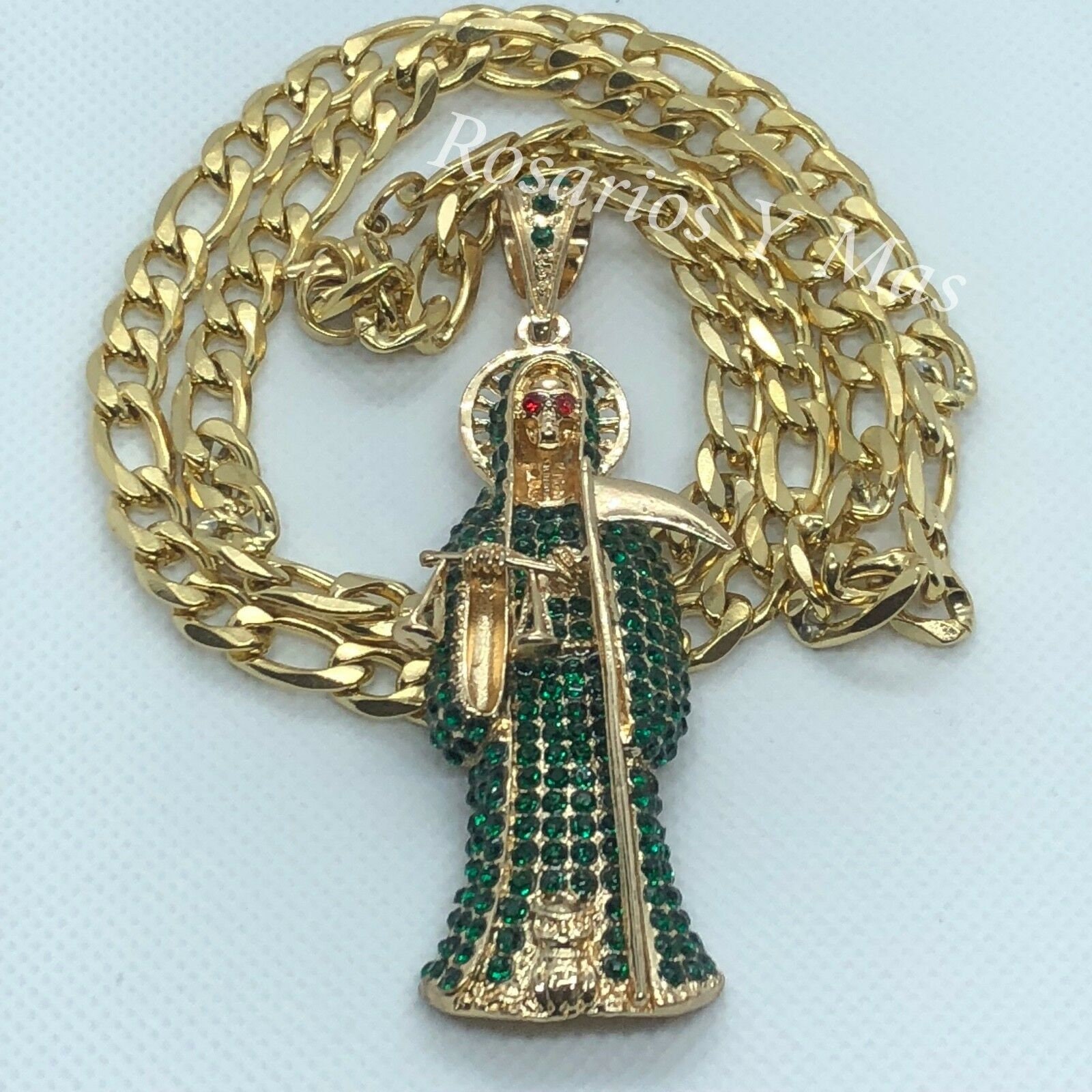Santa muerte shop gold chain