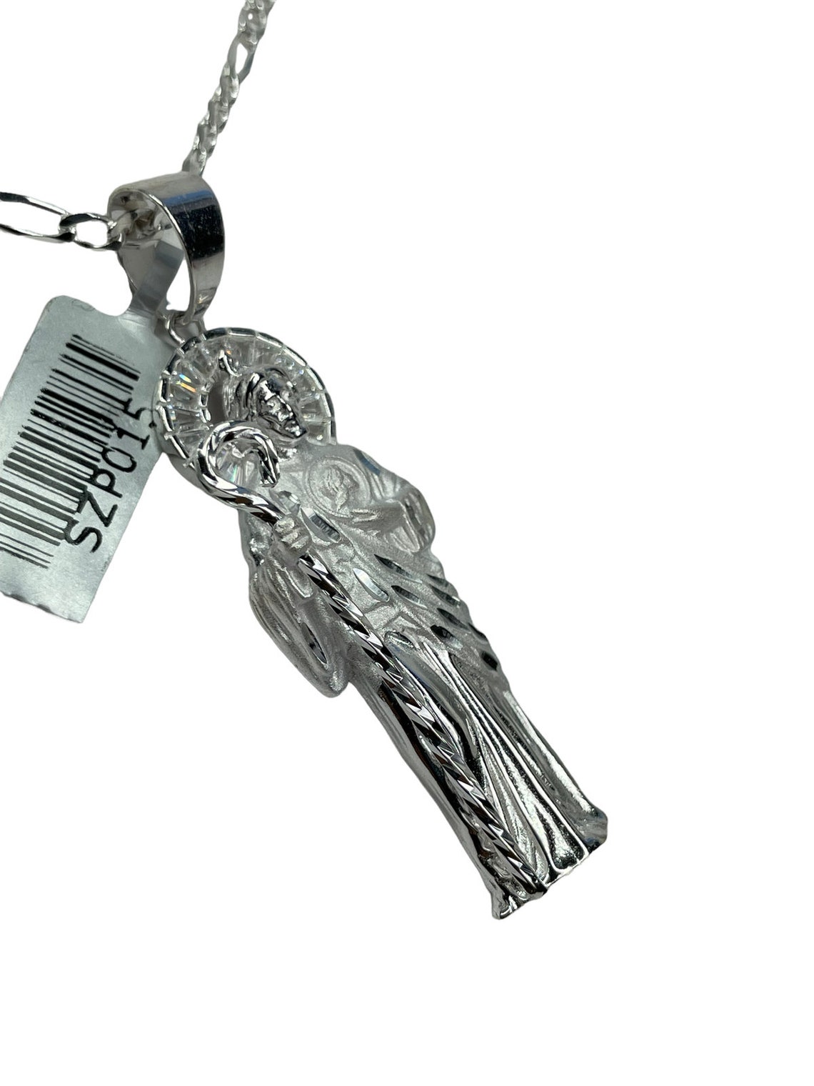 St Jude Pendant With Figaro Necklace 925 …