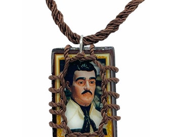 Jesus Malverde Scapular Necklace Rope
