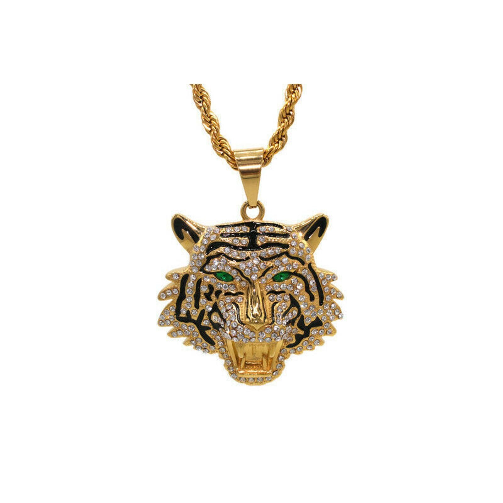 Large Tiger Necklace 24K Gold Filled - Etsy