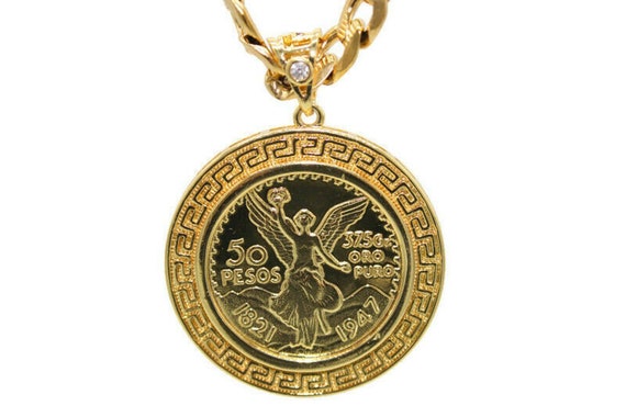 Small Centenario Pendant With Necklace 