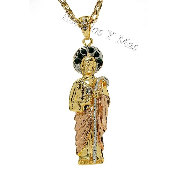 San Judas 24k Oro Laminado Tres Tonos 