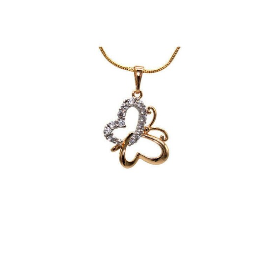 Butterfly Necklace 24K Gold – ZNZ Jewelry Affordagold