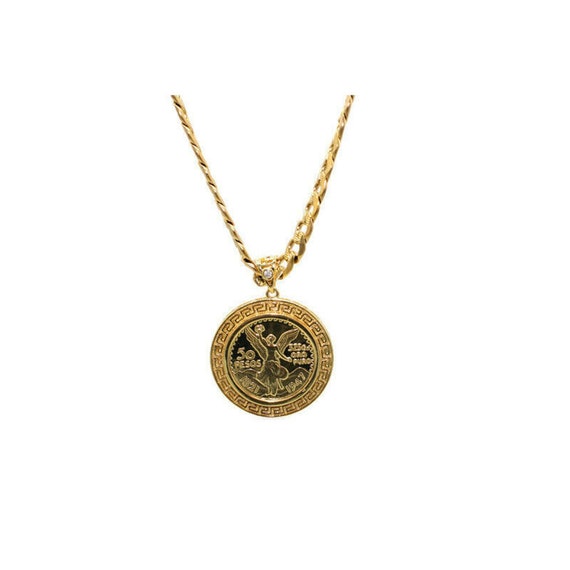 Necklace Small Centenario Pendant 24k 