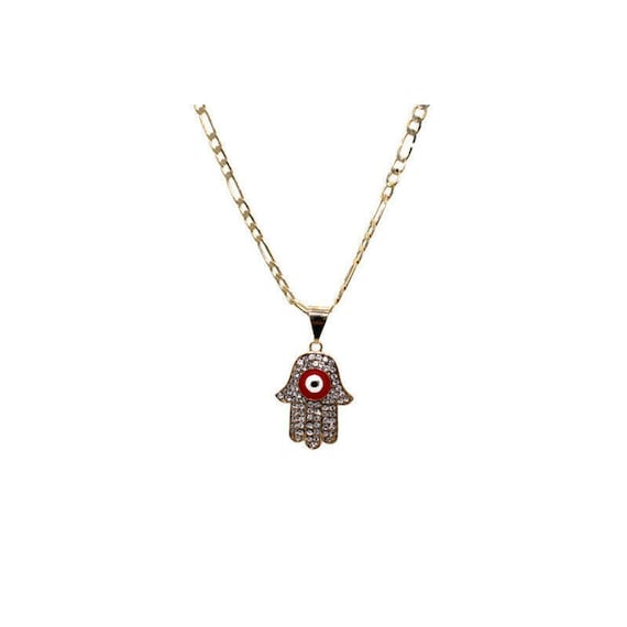 Red hand deals necklace