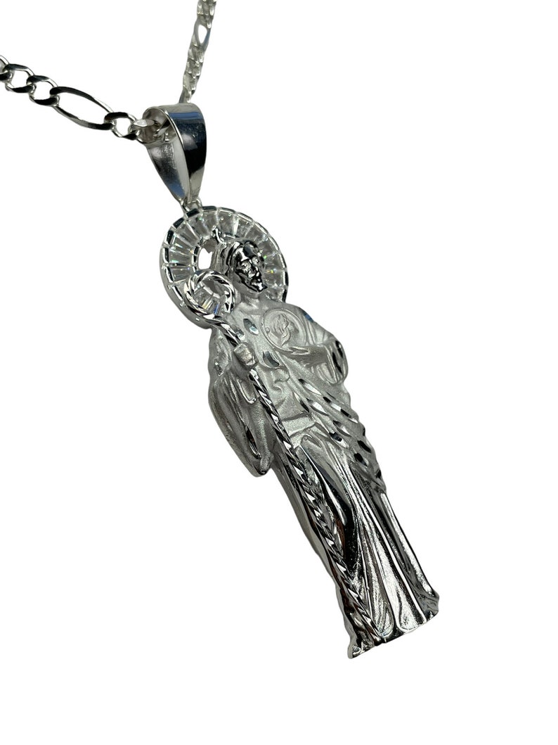 St Jude Pendant With Necklace 925 Sterling Silver - Etsy