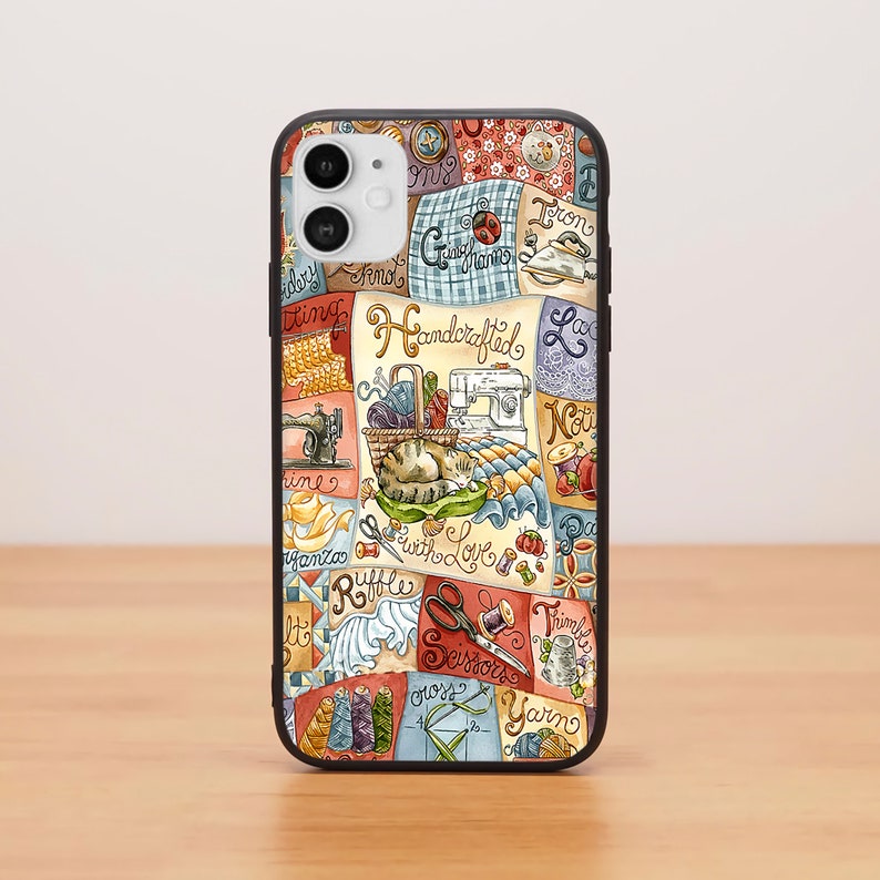 Crochet and Knitting Colorful Yarn and Hooks Phone Case image 0