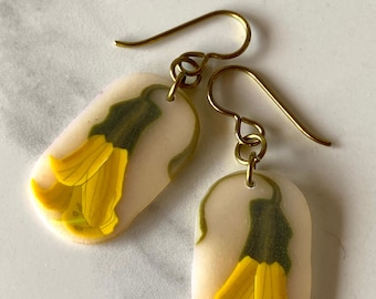 Pendientes de flores de Kowhai
