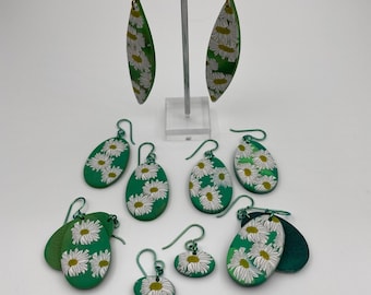 Pendientes campo de margaritas