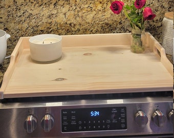 Noodle board, stove top, wood stove cover, personalized wooden stove top