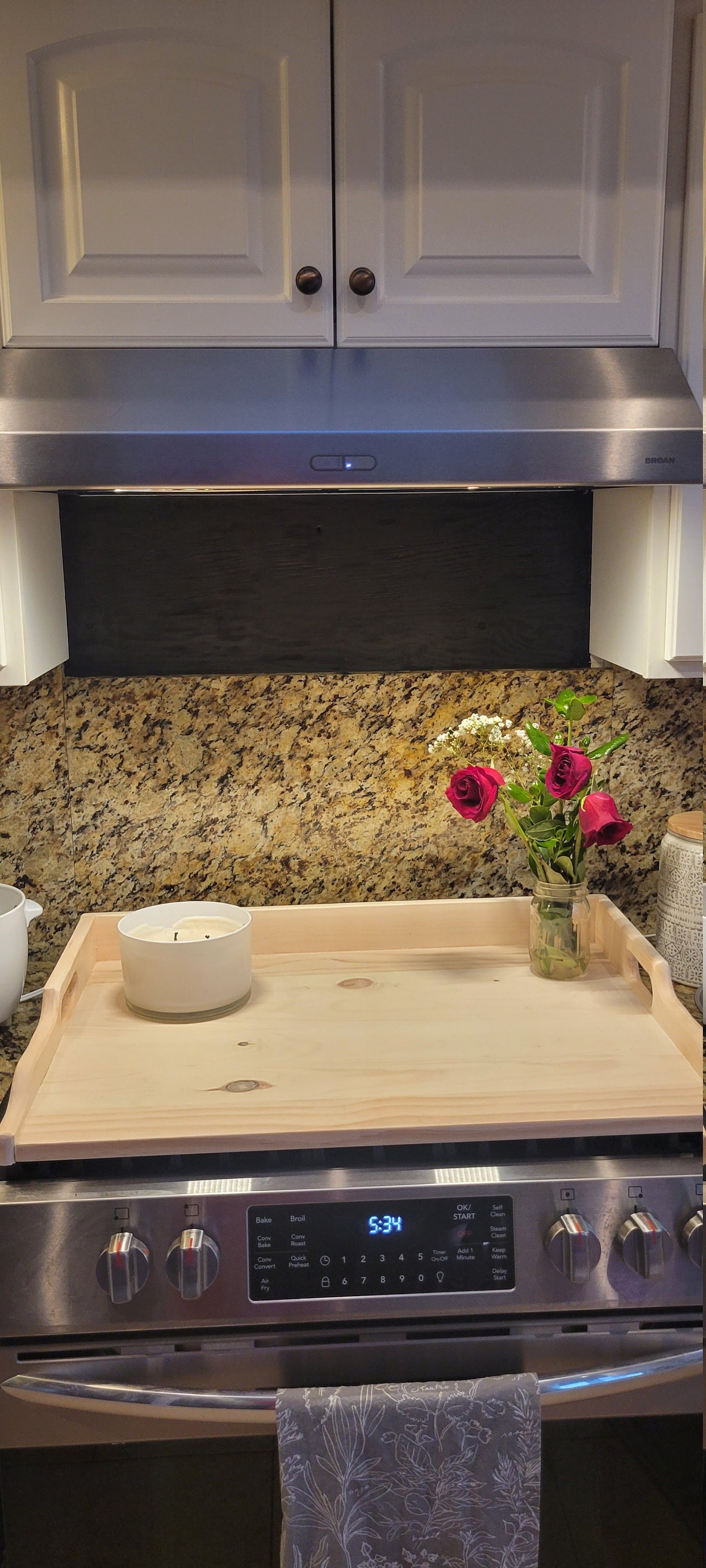 glass top oven cover