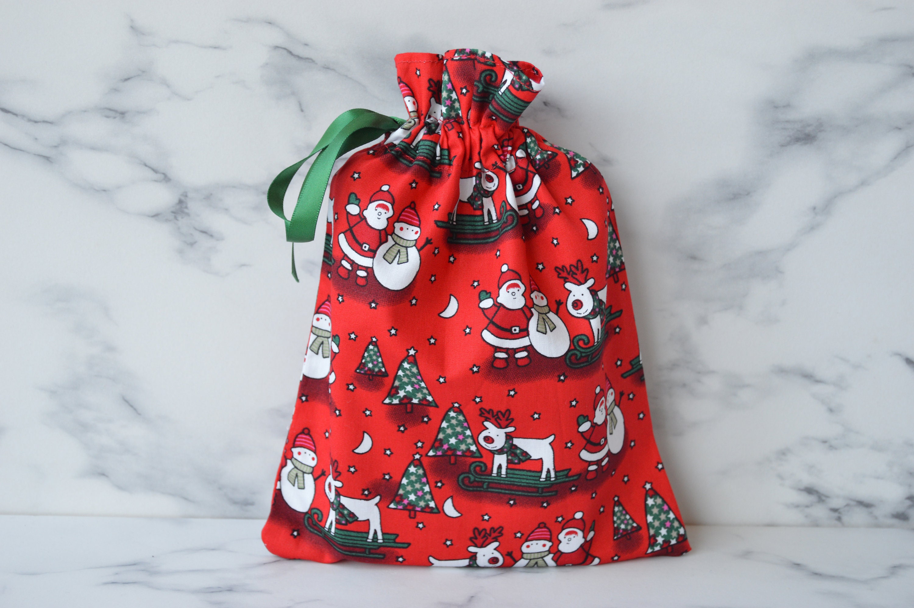Tartan Gift Bag Christmas Gift Bags Small Reusable Gift Bag - Etsy UK