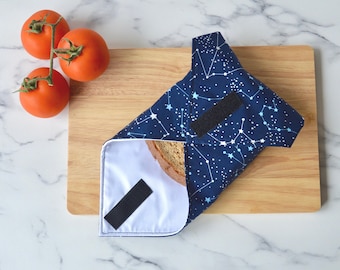 Reusable Food Wrap, Sandwich Wrap, Celestial Gifts for Women, Reusable Kitchen Accessories, Back to School Gift, Eco Friendly Gift for Girls