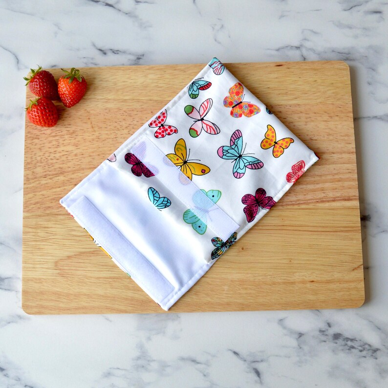Summer Cupcake Reusable Snack Bag, Washable Snack Pouch, Eco-Friendly Birthday Gift for Girls bild 8