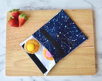 Reusable Snack Bag, Washable Snack Pouch, Celestial Gifts for Women, Back to School Gift for Kids