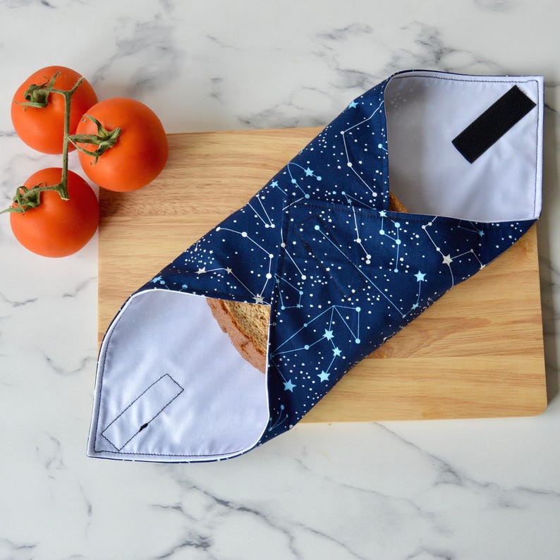 Reusable Food Wrap, Sandwich Wrap, Celestial Gifts for Women, Reusable Kitchen Accessories, Back to School Gift, Eco Friendly Gift for Girls image 3