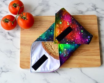 Space Starburst Reusable Sandwich Wrap, Birthday Gift for Men, Back to school Gift for Kids