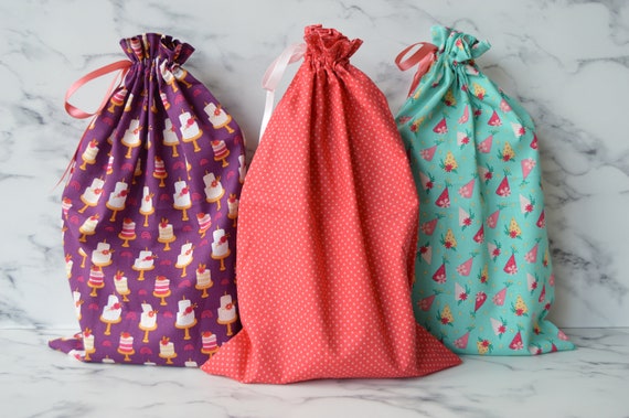 Etsy fabric gift bags sale