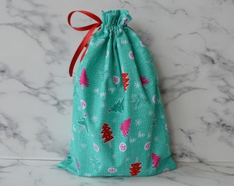 Christmas Gift Bags, Fabric Wrapping, Reusable Gift Wrap, Pyjama Bag, Present Bag, Reusable Fabric Gift Bag, Christmas Gift Wrap