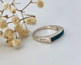 Eilat Stone Ring, 925 sterling silver with Eilat Stone